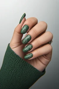 Dark Green Fall Nails