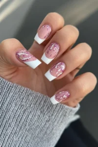 Double French Tip Design