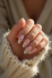 Glitter Accent Fall Nails