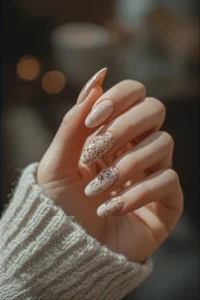 Glitter Accent Nails