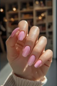 Glittery Pink Ombre Look