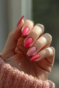 Hot Pink Summer Nails