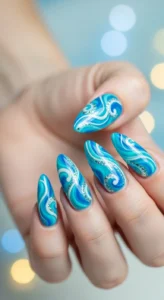 Ocean Blue Curves