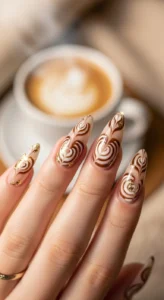 Soft Coffee Swirls