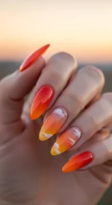 Sunset Orange Ombre