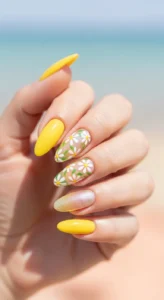 Sunny Yellow Summer Nails