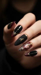 Matte Black Velvet Style