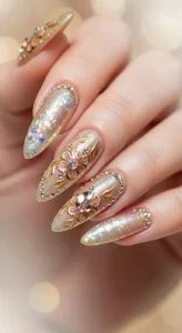 Shimmering Champagne Glow