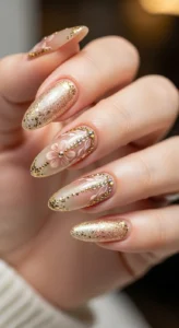 Shimmering Champagne and Nude Tones