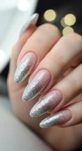 8. Silver Glitter Ombre