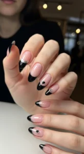 Black French Tip Nail Ideas