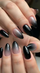 Black aura nails