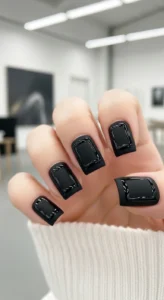 Bold Black Square Art