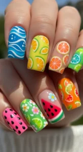 Bright Summer Square Patterns