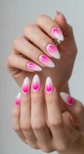 Classic Pink Aura Nails