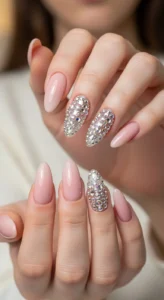Crystal Accent Nails