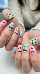 Cute Cherry Love Patterns