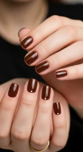 Espresso Brown Minimalist Manicures