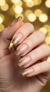 Glitter Gradient Nails