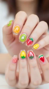 Jelly Fruit Nail Art