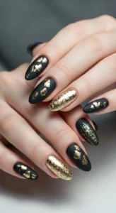 Matte Black with Gold Foil