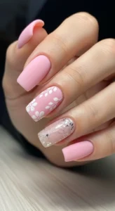 Pastel Pink Square Tips