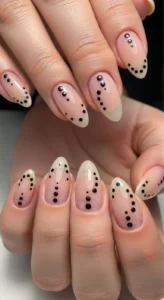Sheer Nude With Dot Accents