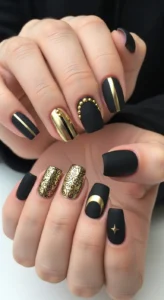 Shiny Metallic Gold Accents