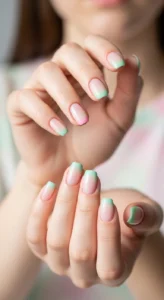 Soft Pastel Aura Nails