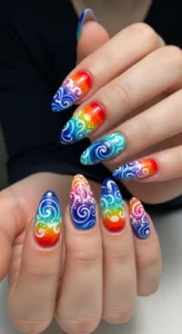 Sunset Swirls and Waves