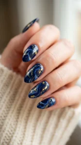 Dark Blue Marble Magic