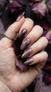 Moody Plum and Mauve Petals