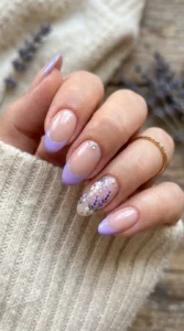 Lavender French Tip Designs