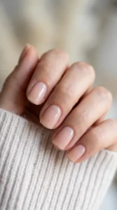 Classic Nude Plain Nails