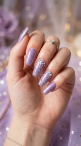 Shimmery Lavender Glitter Style