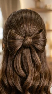 Elegant Bow Style Half Up Design