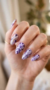 Geometric Lavender Patterns