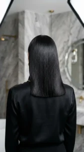 Blunt Cut Medium Length Hair Style
