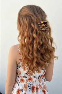 Half-Up Claw Clip Style