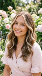 Medium Length Hair with Face Framing Highlights