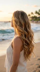Soft Beach Waves Hair Down Look