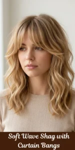 Soft Wave Shag with Curtain Bangs