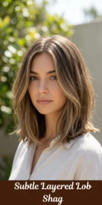 Subtle Layered Lob Shag