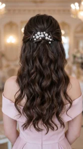 Textured Boho Half Up