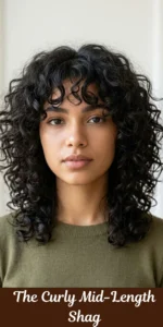 The Curly Mid-Length Shag