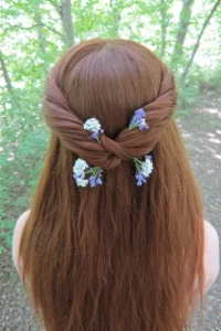 Twisted Crown with Tiny Flowers