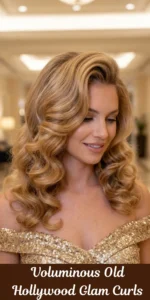 Voluminous Old Hollywood Glam Curls