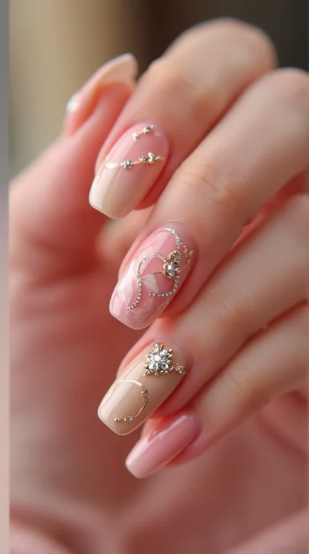 Milky Glazed Donut Nails