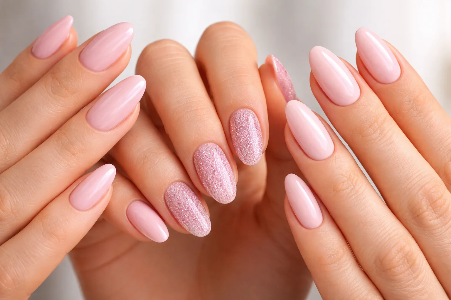 pink nails