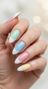  Soft Pastel French Tips